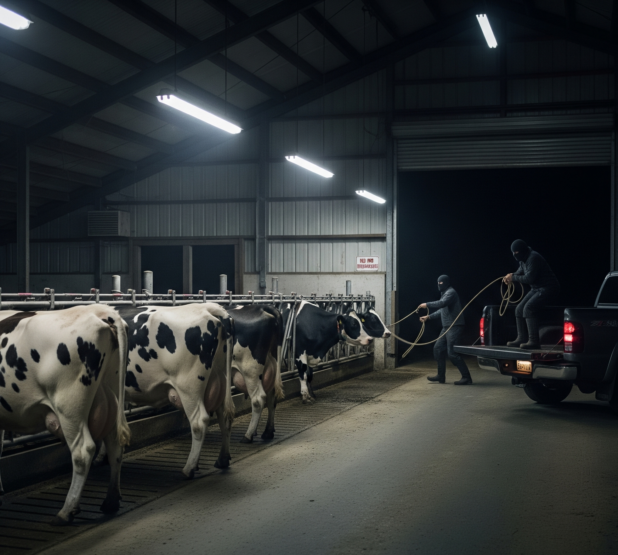 A photo depicting the effects of cattle rustling in Kenya